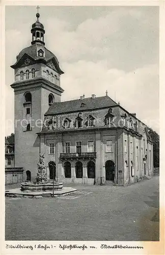 AK / Ansichtskarte Weilburg Schlosskirche Marktbrunnen Kat. Weilburg Lahn