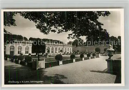 AK / Ansichtskarte Weilburg Schlossgarten Kat. Weilburg Lahn