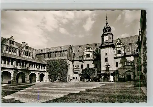 AK / Ansichtskarte Weilburg Schlosshof Kirche Kat. Weilburg Lahn