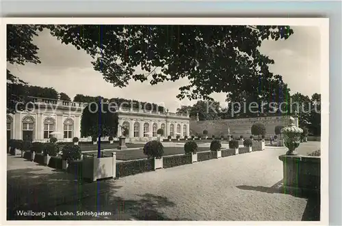 AK / Ansichtskarte Weilburg Schlossgarten Terrasse Kat. Weilburg Lahn