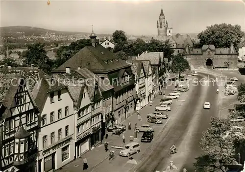 AK / Ansichtskarte Friedberg Hessen Kaiserstrasse mit Bad Nauheim Kat. Friedberg (Hessen)