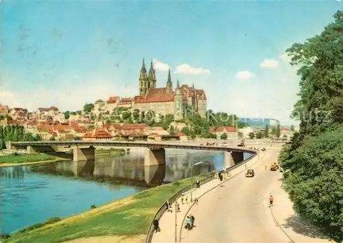 AK / Ansichtskarte Meissen Elbe Sachsen Albrechtsburg und Dom Kat. Meissen