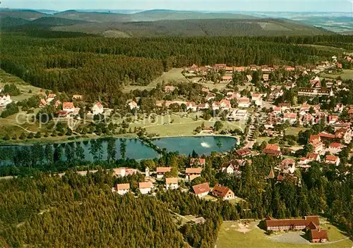 AK / Ansichtskarte Hahnenklee Bockswiese Harz Heilklimatischer Kurort Wintersportplatz Fliegeraufnahme Kat. Goslar