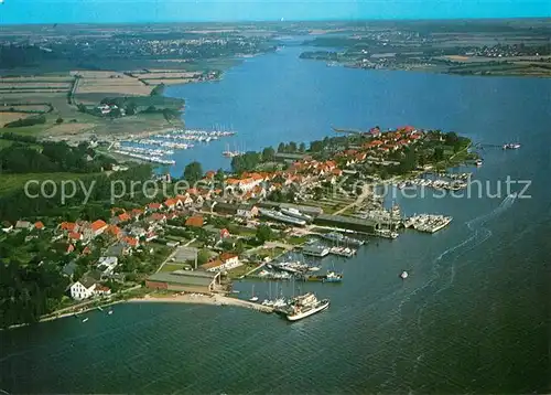 AK / Ansichtskarte Bad Arnis Hafen Schlei Fliegeraufnahme Kat. Arnis