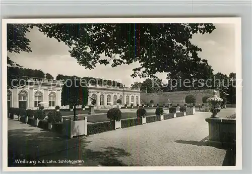 AK / Ansichtskarte Weilburg Schlossgarten Kat. Weilburg Lahn