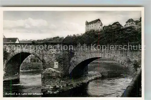 AK / Ansichtskarte Runkel Lahn Lahnbruecke Schadeck Kat. Runkel