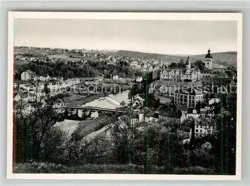 AK / Ansichtskarte Weilbach Floersheim Schloss Schlosskirche Lahnbruecke Kat. Floersheim am Main