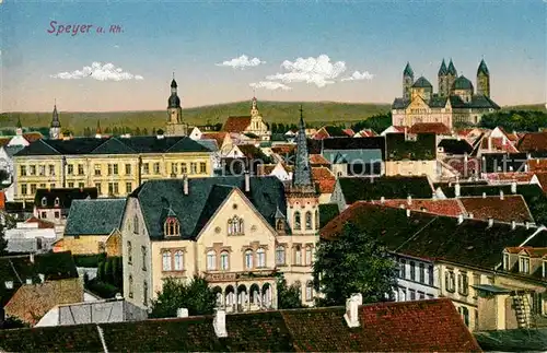 AK / Ansichtskarte Speyer Rhein Dom Panorama Kat. Speyer