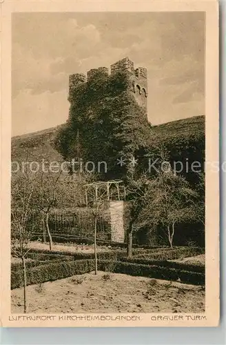 AK / Ansichtskarte Kirchheimbolanden Grauer Turm Kat. Kirchheimbolanden