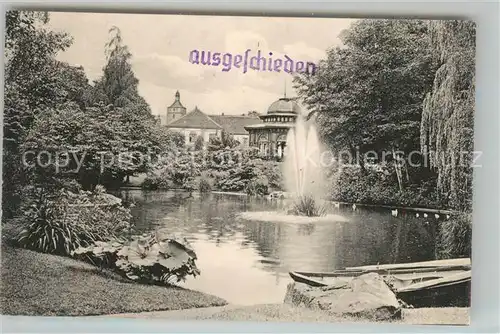 AK / Ansichtskarte Kirchheimbolanden Schlossgarten Kat. Kirchheimbolanden