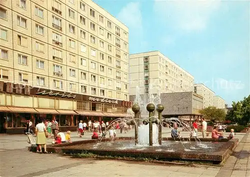 Magdeburg Karl Marx Strasse Plattenbauten Wasserspiele Kat. Magdeburg