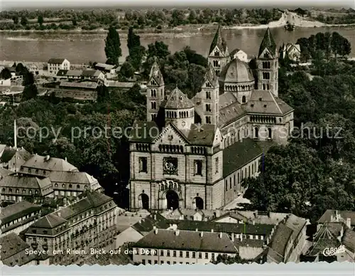 AK / Ansichtskarte Speyer Rhein Fliegeraufnahme Dom Kat. Speyer