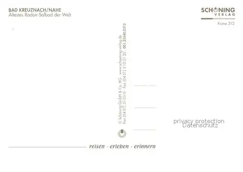 AK / Ansichtskarte Bad Kreuznach Nahepartie Radon Solbad Brueckehaeuser Kat. Bad Kreuznach