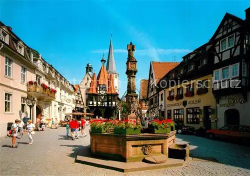 AK / Ansichtskarte Michelstadt Marktbrunnen Rathaus Kat. Michelstadt