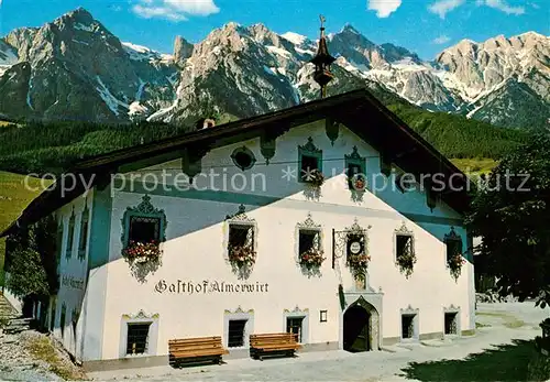 Maria Alm Steinernen Meer Gasthof Almerwirt Kat. Maria Alm am Steinernen Meer