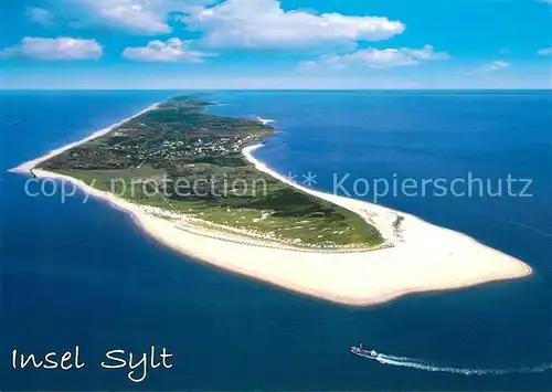 Insel Sylt Fliegeraufnahme Kat. Westerland