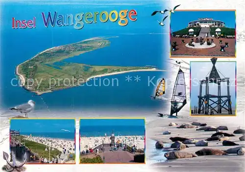 Wangerooge Nordseebad Fliegeraufnahme Strand Konzerthalle Kat. Wangerooge