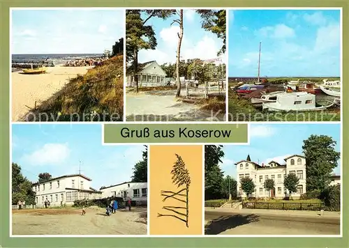 AK / Ansichtskarte Koserow Ostseebad Usedom Strand Campingplatz Erholungsheim Seeblick Rat der Gemeinde  Kat. Koserow