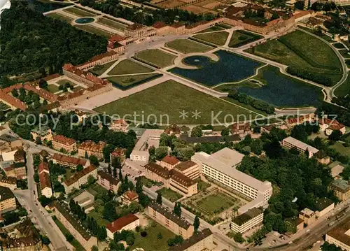 AK / Ansichtskarte Muenchen Krankenhaus der Barmherzigen Brueder mit Schloss Nymphenburg Fliegeraufnahme Kat. Muenchen