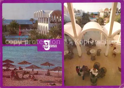 AK / Ansichtskarte Jerba Hotel Dar Jerba Strand Halle