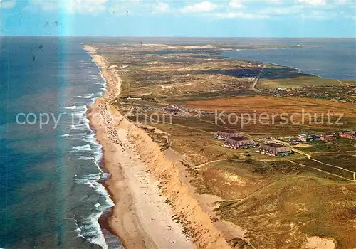 AK / Ansichtskarte Kampen Sylt Fliegeraufnahme Kat. Kampen (Sylt)