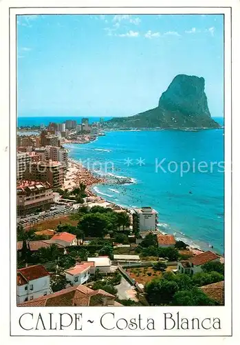 AK / Ansichtskarte Calpe Strandpanorama Hotel Kat. Alicante