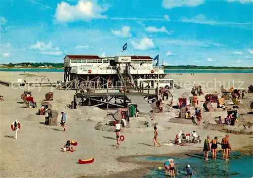 AK / Ansichtskarte Peter Ording St Strandleben bei der Arche Noah Kat. Sankt Peter Ording