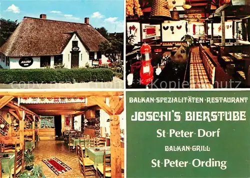 AK / Ansichtskarte Peter Ording St Joschis Bierstube Friesenhaus Kat. Sankt Peter Ording