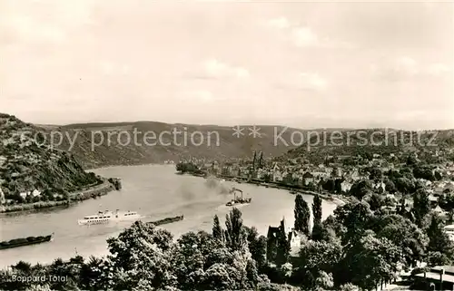 AK / Ansichtskarte Boppard Rhein Fliegeraufnahme Rheinpartie Kat. Boppard