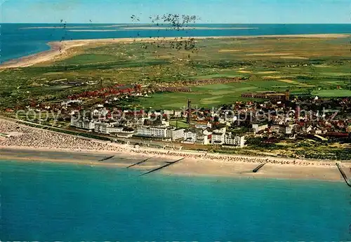 AK / Ansichtskarte Borkum Nordseebad Fliegeraufnahme Kat. Borkum