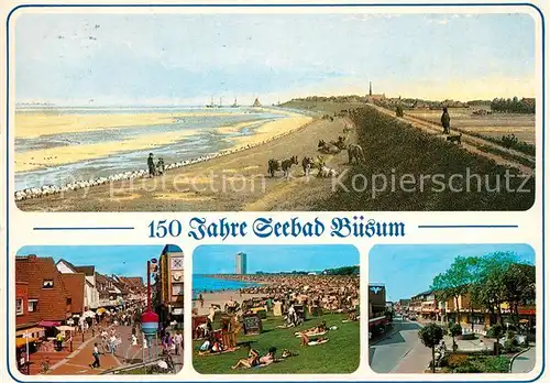 Buesum Nordseebad Strand Ortsansichten Kat. Buesum