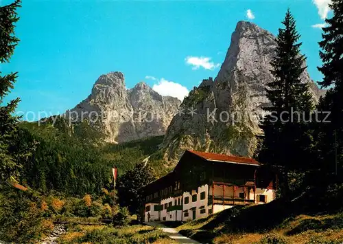 Hinterbaerenbad mit Totenkirchl Kaisertal Kleine Halt Kat. Kaisertal