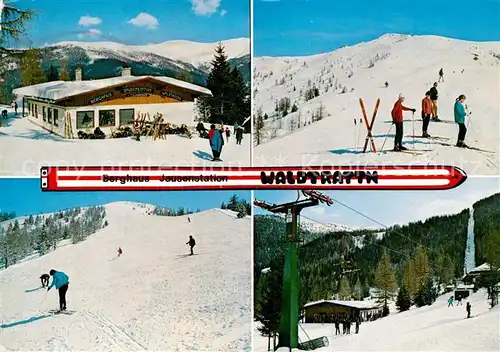 Doebriach Millstaettersee Berghaus Jausenstation Waldrattn Kaiserburg Strohsack Bergbahn