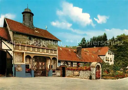 Koenigstein Taunus Klostergut Rettersdorf mit Cafe Restaurant Zum froehlichen Landmann Kat. Koenigstein im Taunus