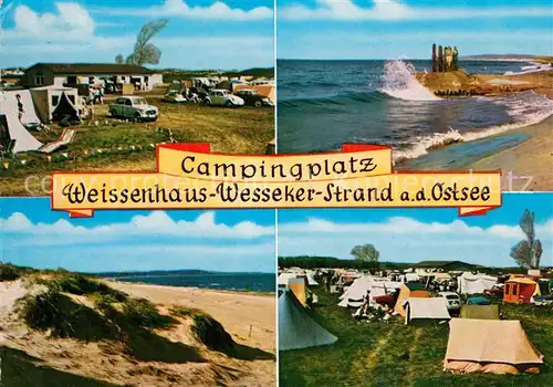 Weissenhaus Campingplatz Wesseker Strand Duenen Kat. Wangels