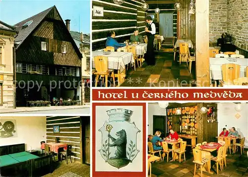 AK / Ansichtskarte Jablonne nad Orlici Hotel U cerneho medveda Restaurant