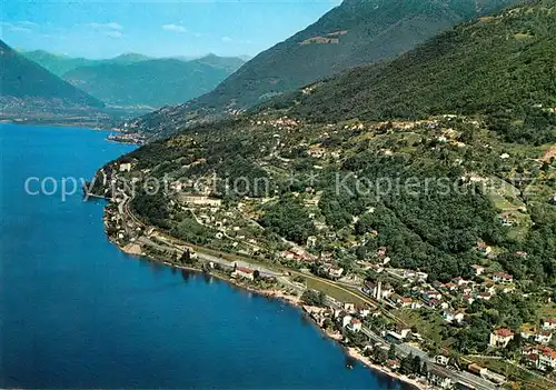 AK / Ansichtskarte San Nazzaro Lago Maggiore Fliegeraufnahme Dintorni