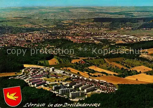 AK / Ansichtskarte Loerrach Fliegeraufnahme  Kat. Loerrach