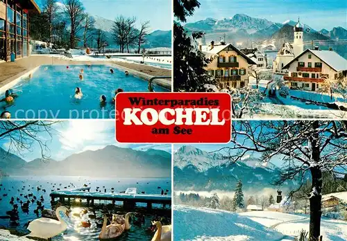 AK / Ansichtskarte Kochel See Badezentrum Trimini Herzogstand Heimgarten Kochelsee Idyll Kat. Kochel a.See