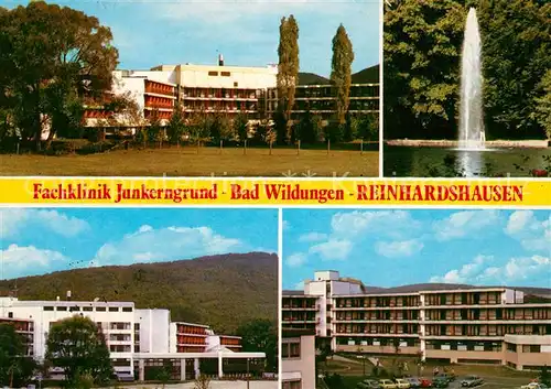 Reinhardshausen Fachklinik Junkerngrund Fontaene Kat. Bad Wildungen