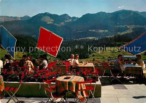 Schwarzenberg LU Terrasse Hotel Roessli Kat. Schwarzenberg LU