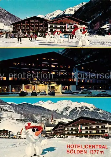 Soelden oetztal Sporthotel Central Winterlandschaft Kat. Soelden