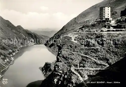 Moserboden Dr Adolf Schaerf Haus Stausee Wasserfallboden mit Limbergsperre Kat. Zell am See