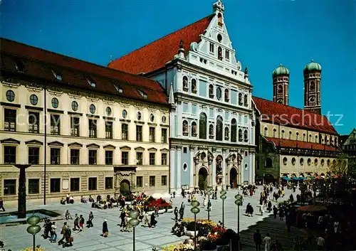 AK / Ansichtskarte Muenchen Neuhauser Kaufingerstrasse St. Michaels Kirche Kat. Muenchen