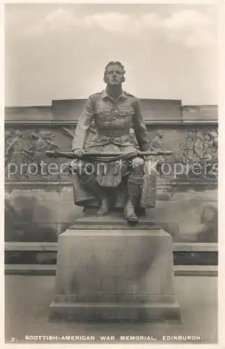 AK / Ansichtskarte Edinburgh Schottisch Amerikanisches Kriegerdenkmal Kat. Edinburgh