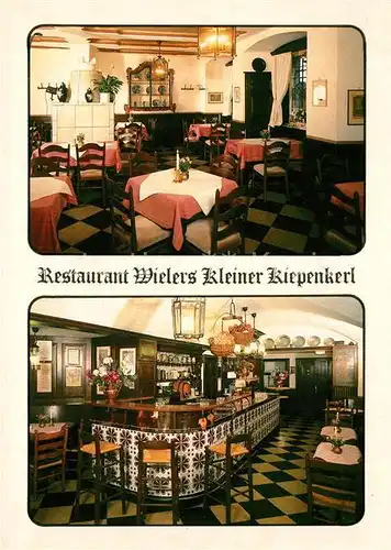 AK / Ansichtskarte Muenster Westfalen Restaurant Wielers Kleiner Kiepenkerl Kat. Muenster