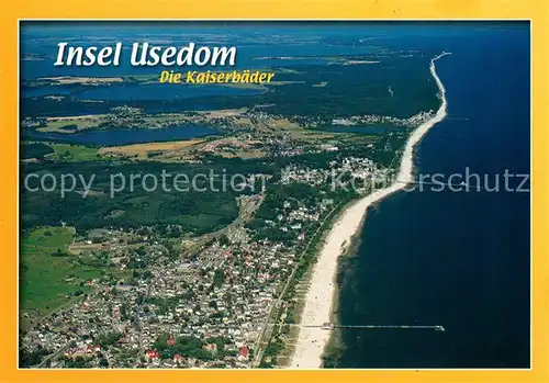 Insel Usedom Kaiserbaeder Fliegeraufnahme