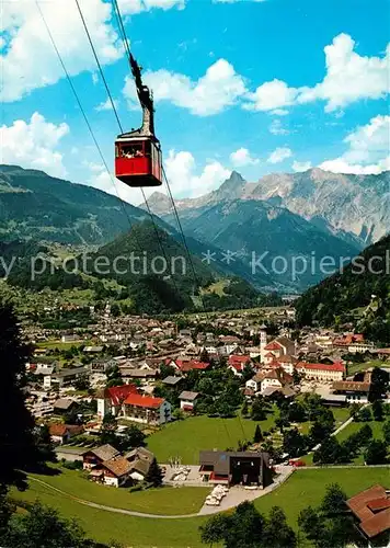 Schruns Vorarlberg Panorama mit Hochjochseilbahn Kat. Schruns