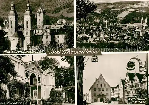 Bad Mergentheim Hoch Deutschmeisterschloss Kurhaus Marktplatz Rathaus Kat. Bad Mergentheim