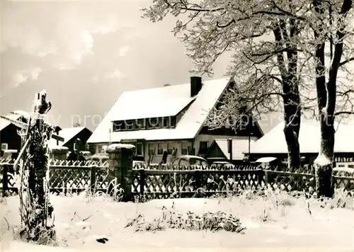 AK / Ansichtskarte Torfhaus Harz Hotel Berghof im Winter Kat. Altenau